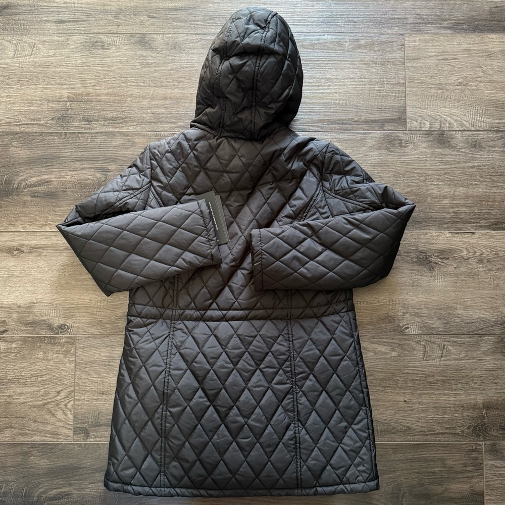 Jones NY Diamond-Quilted Jacket Anorak with Fur Lining NWT (200) - Picture 2 of 6